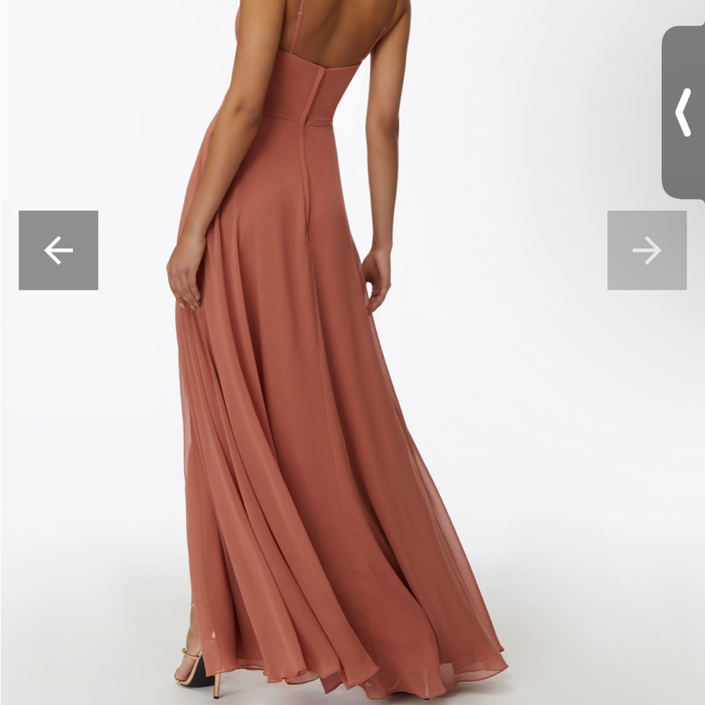 Mori lee bridesmaid dress in colour spice - Picture 2 of 4